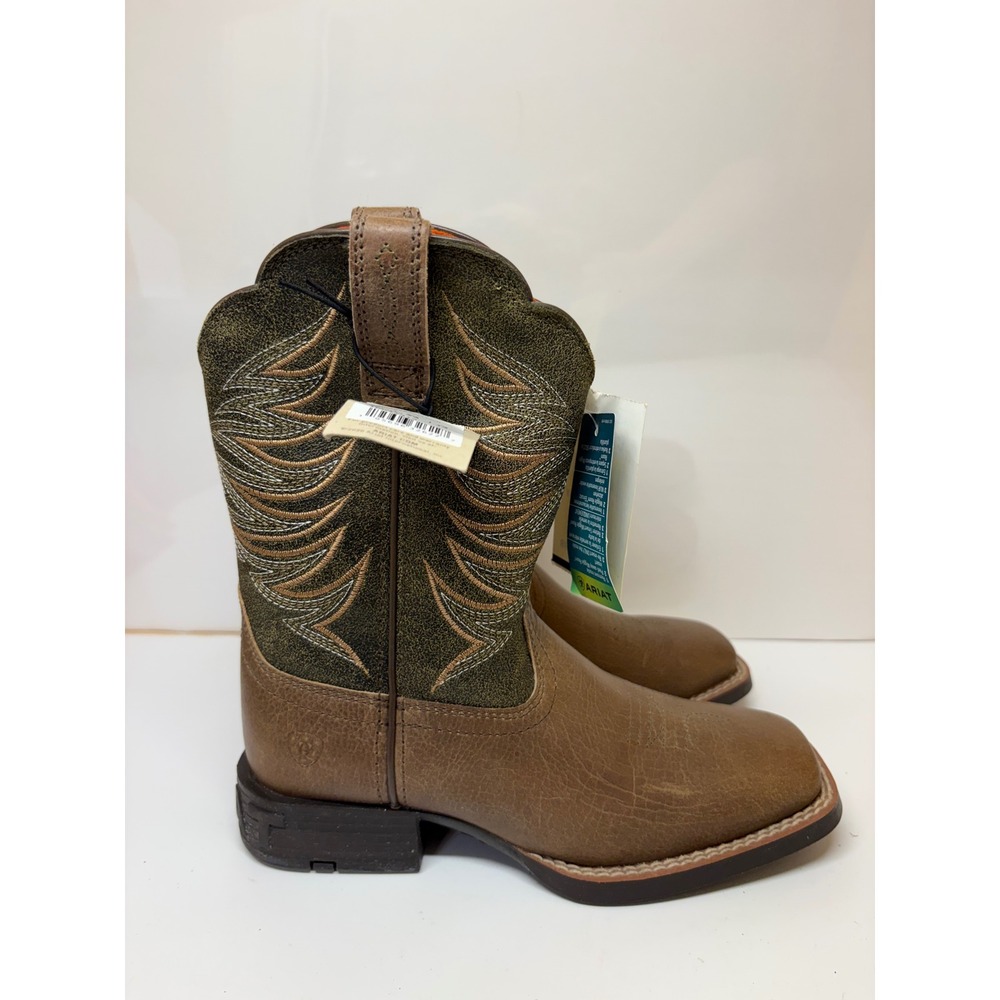 Ariat Kids Firecatcher Distressed Brown Alfalfa Western Boots 10042414 Size 1Y